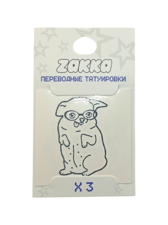 Тату переводные Meme dog and cats (набор/3 штуки)