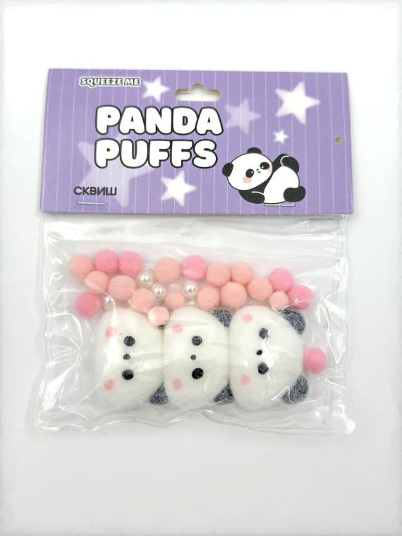 Сквиш Squeeze me Panda Puffs