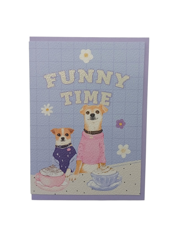 Открытка Funny time (в наборе с конвертом)
