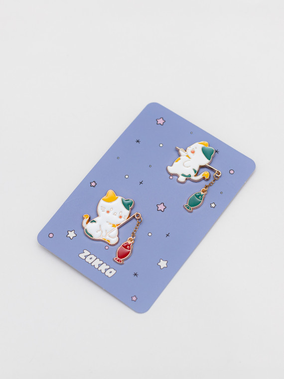 Значки Kitten&fish (набор/2 шт.)