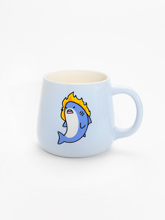 Кружка керамическая Angry Sharkie